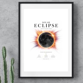 Solar Eclipse ~ A4 Art Print
