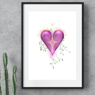Wild Heart ~ A4 Art Print