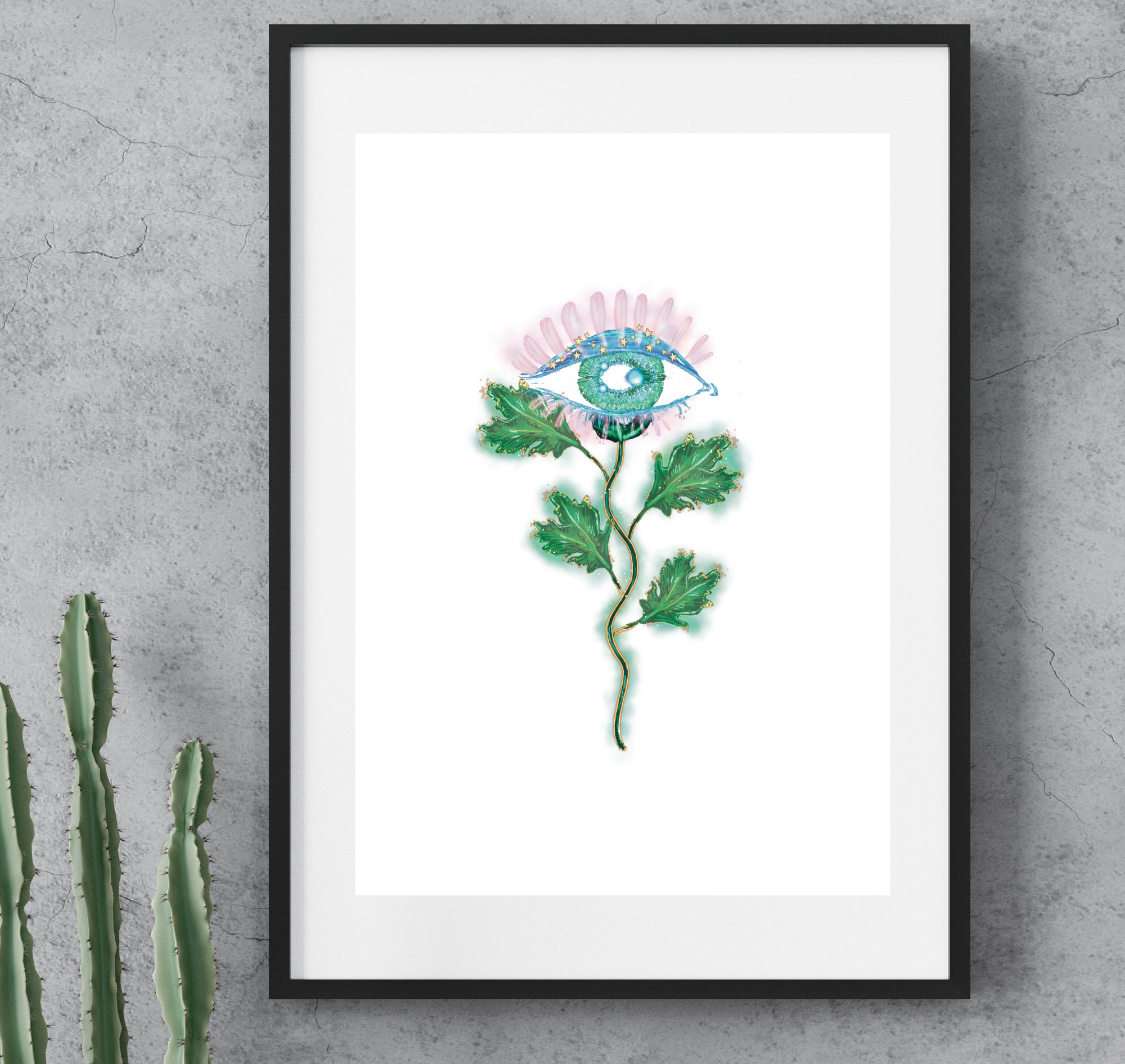 Flower Eye ~ A4 Art Print