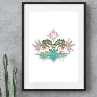 Look into my eyes ~ A4 Art Print