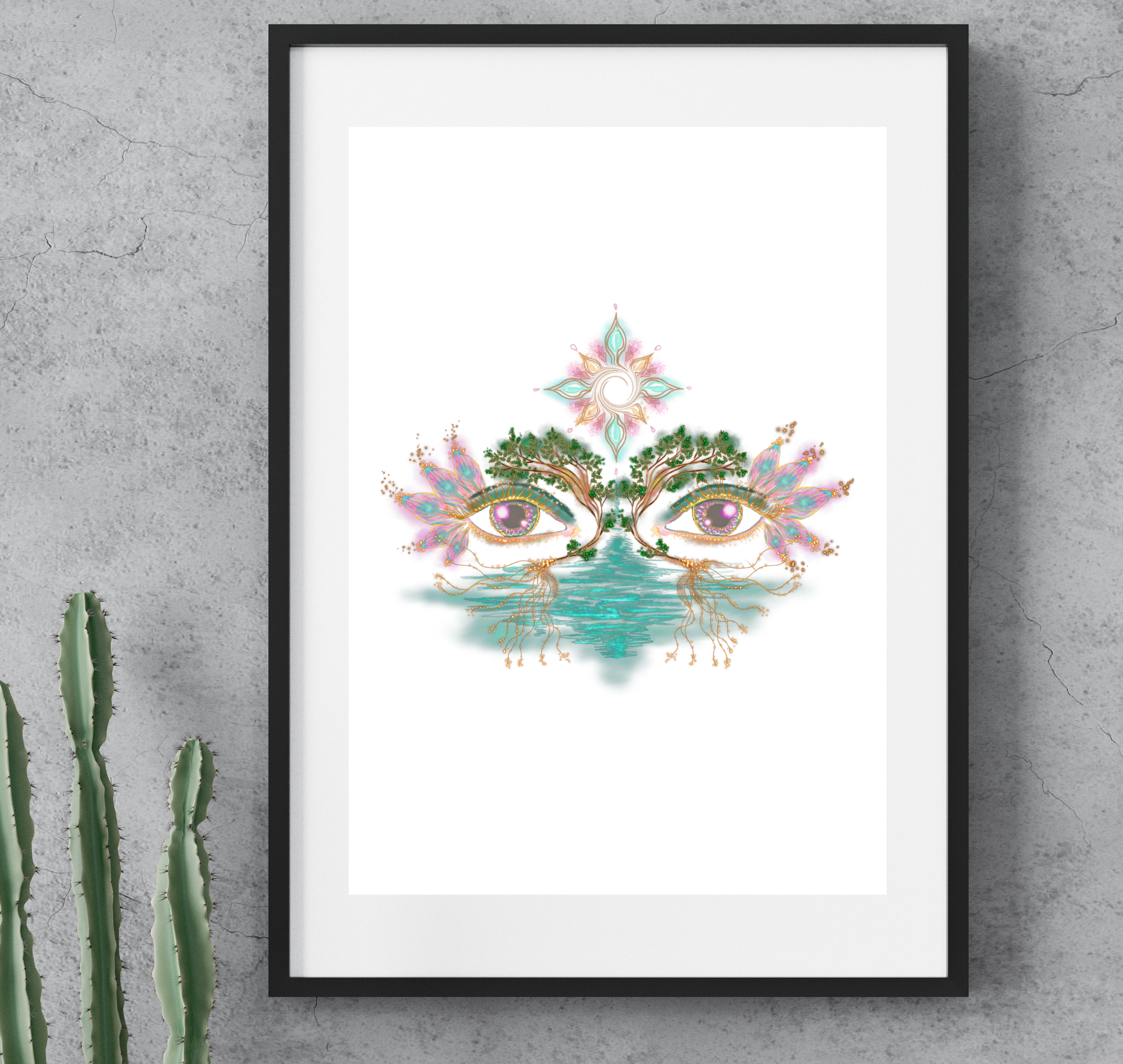 Look into my eyes ~ A4 Art Print