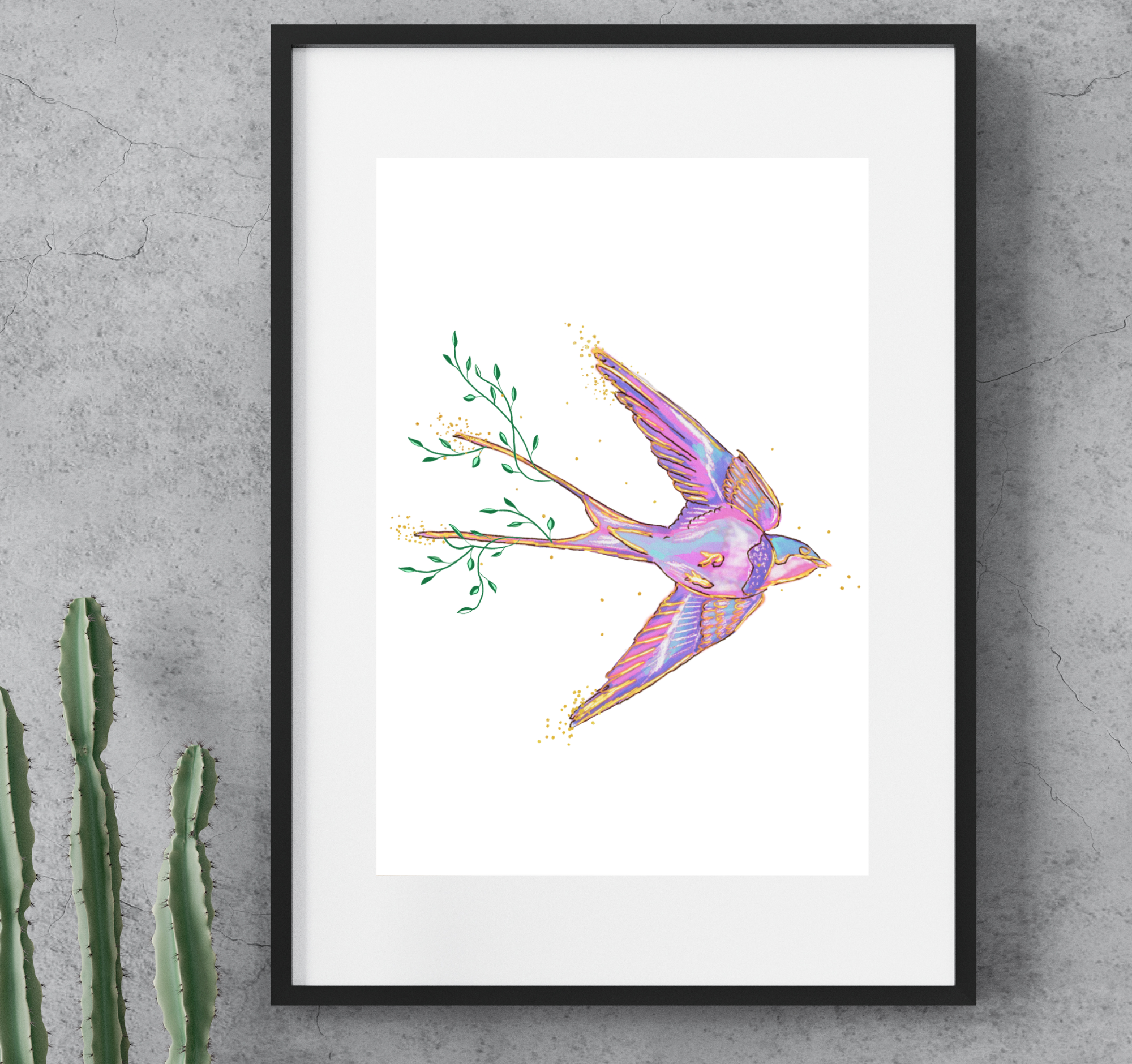 Free as a Bird ~ A4 Art Print
