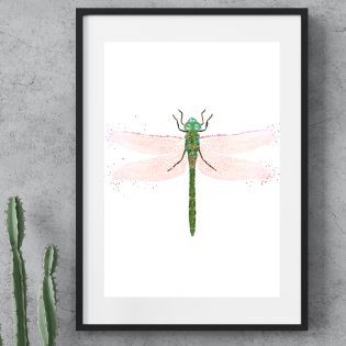 Dragonfly~ A4 Art Print